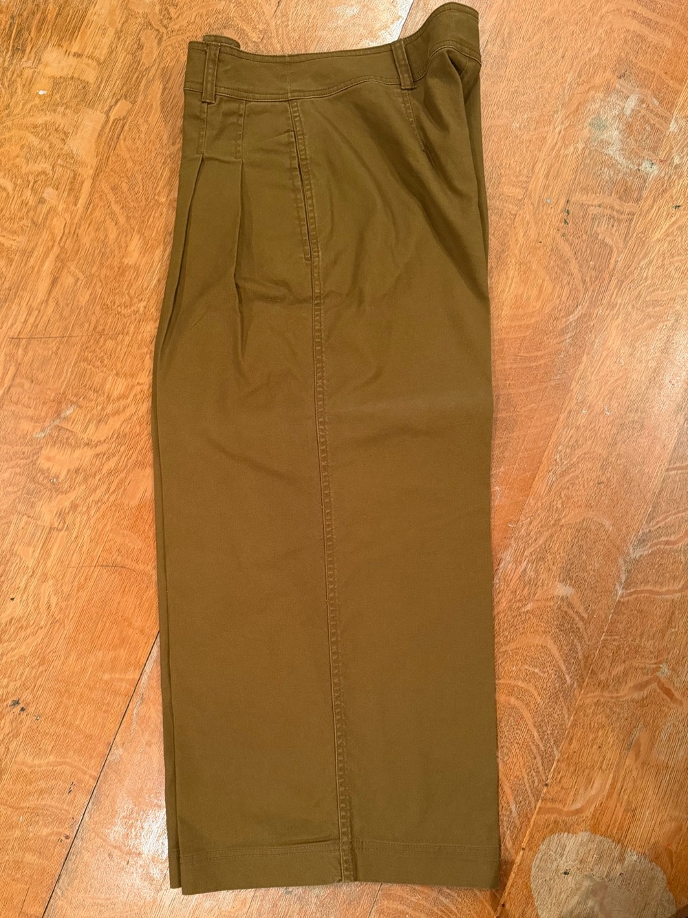 Madewell Olive Green Chino Cullottes Pants